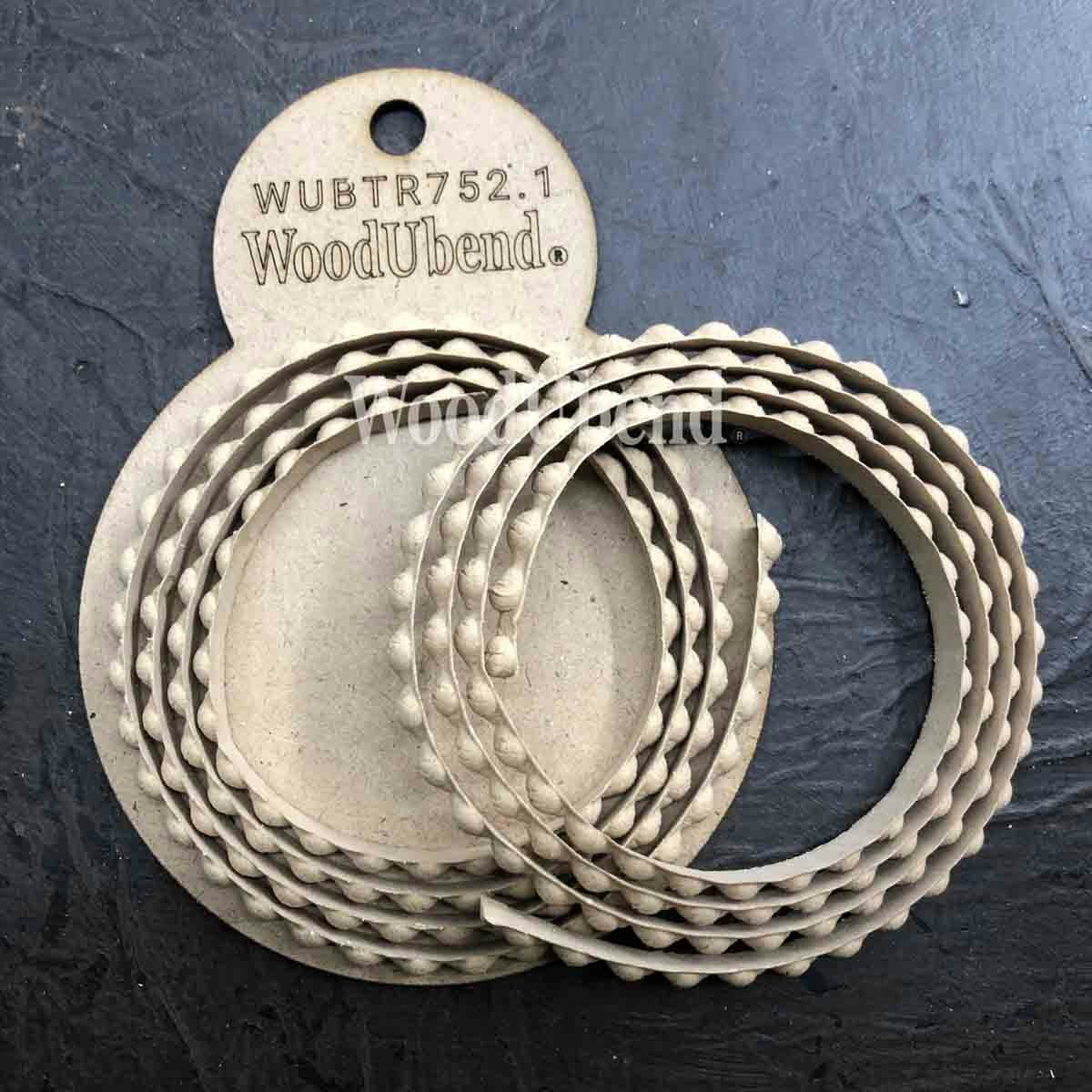 Träornament Pärlband 2-pack TR752.1
