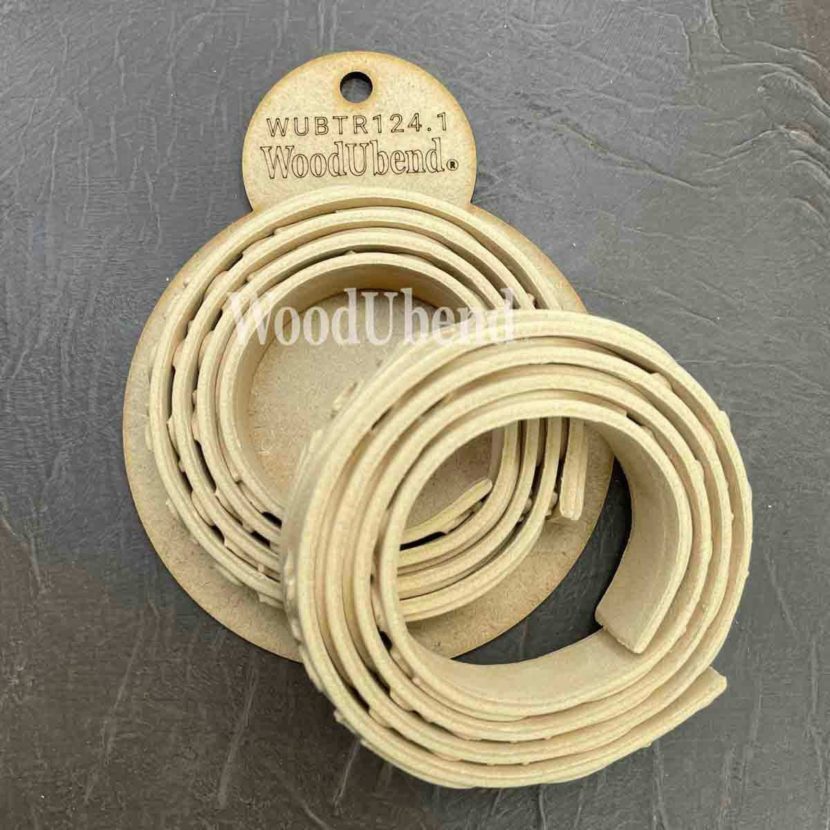 Träornament Band med mönster 2-pack TR124.1