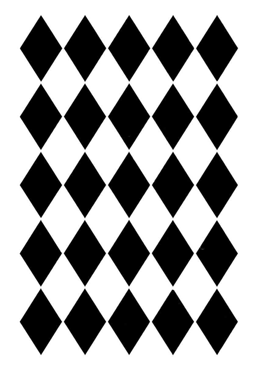 Posh Chalk Stencil Harlequin