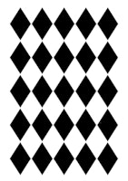 Posh Chalk Stencil Harlequin