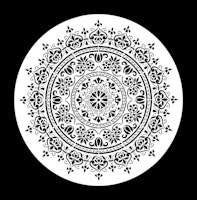 Posh Chalk Stencil Mandala