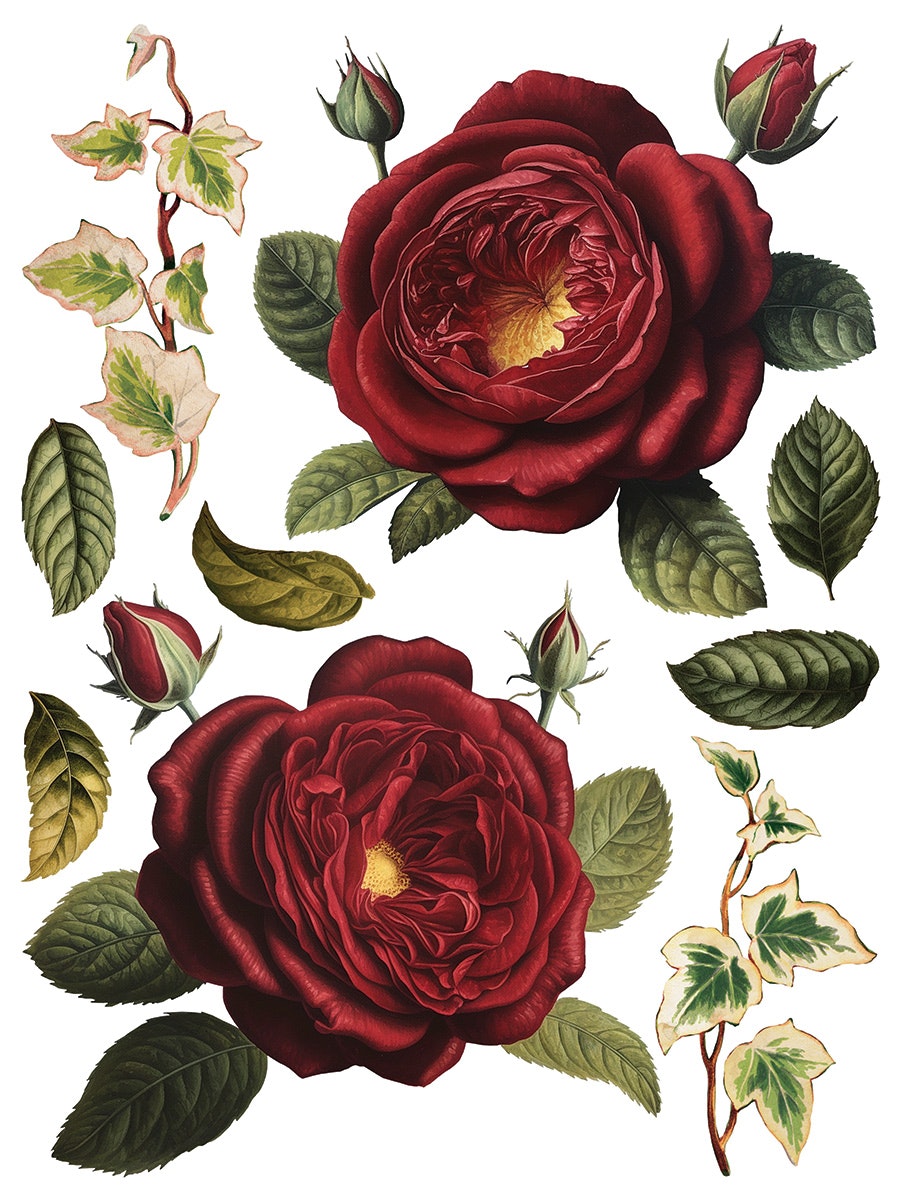 IOD Transfer Collage de fleurs