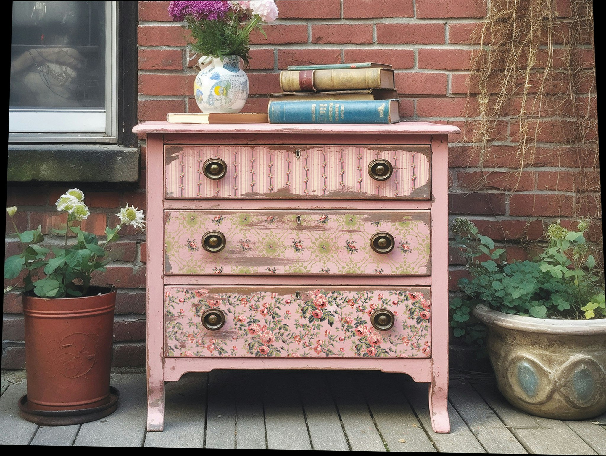 IOD Paint Inlay Lattice Rose