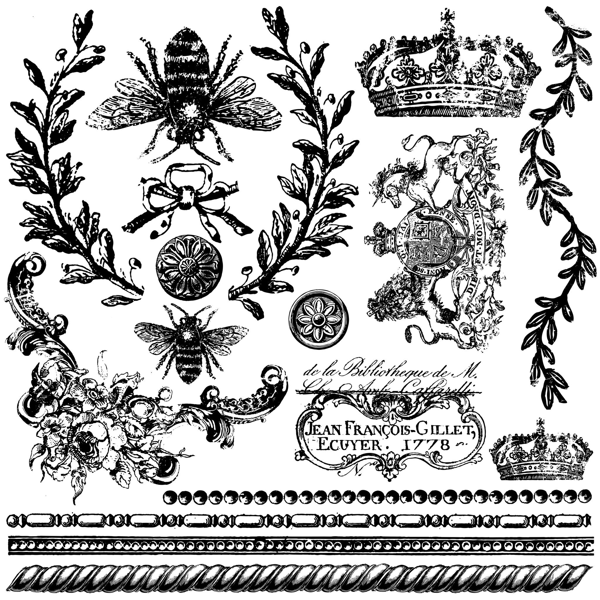 IOD Stamps Queen Bee