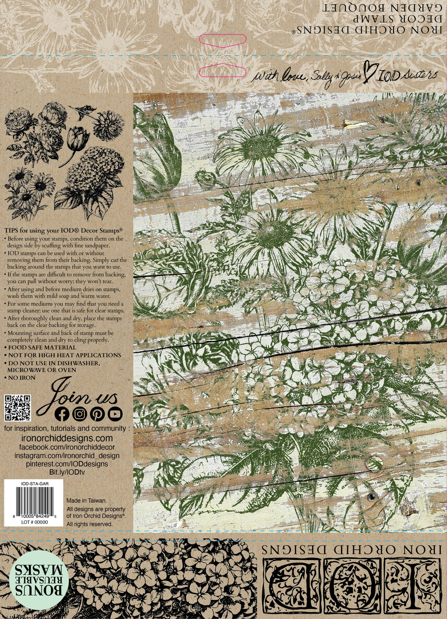 IOD Stamps Garden bouquet