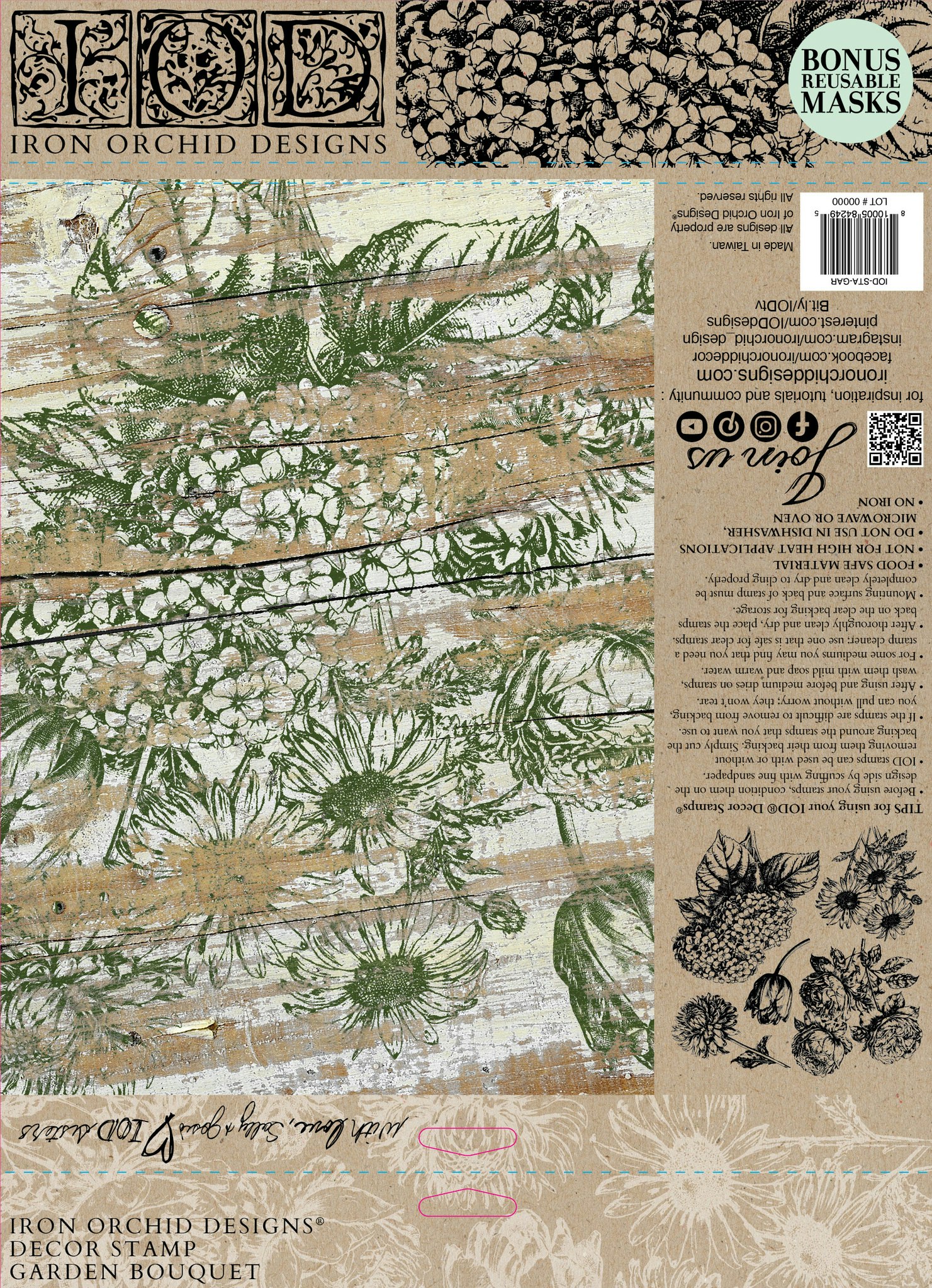 IOD Stamps Garden bouquet