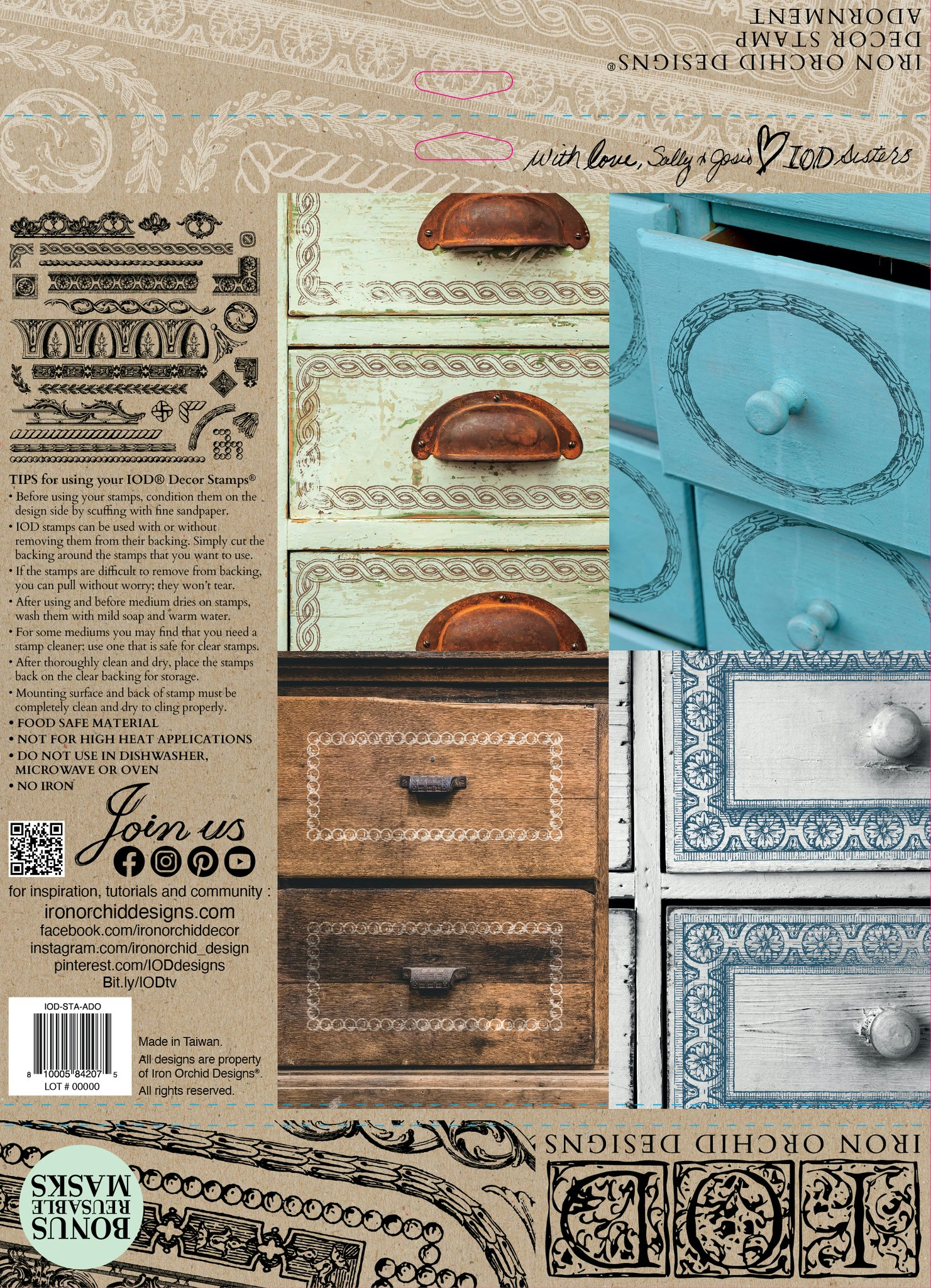 IOD Stamps Adornment