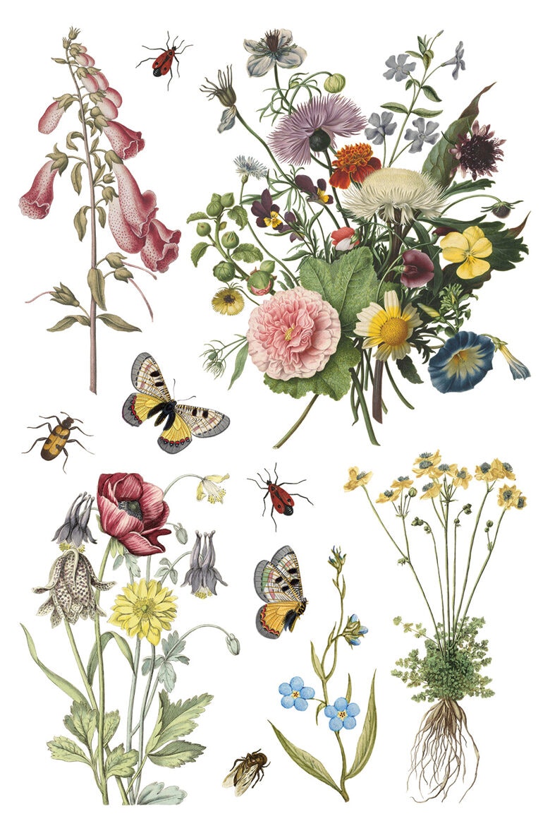 IOD Transfer Wild Bloemen
