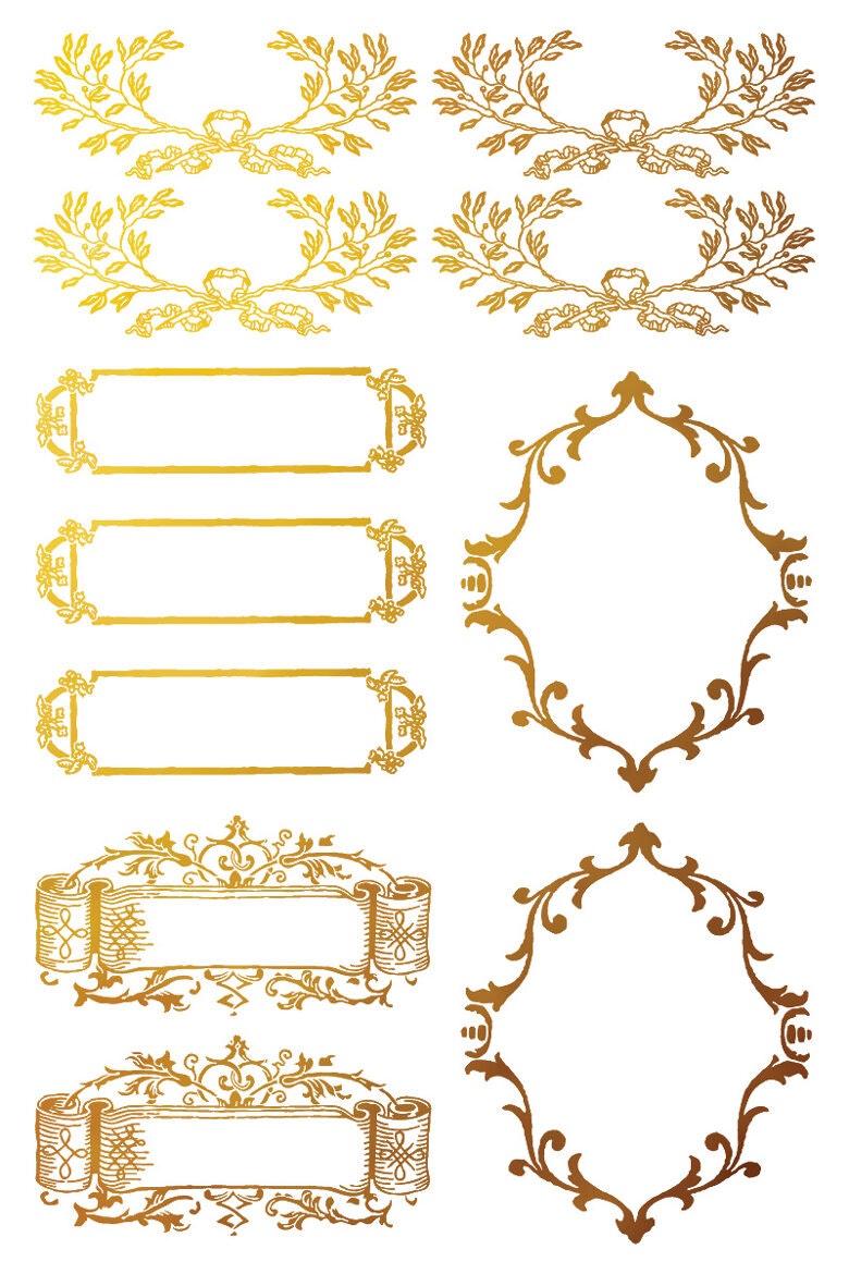 IOD Guldtransfer Petit Ornaments