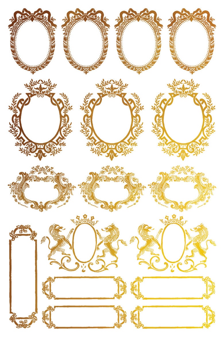 IOD Guldtransfer Petit Ornaments