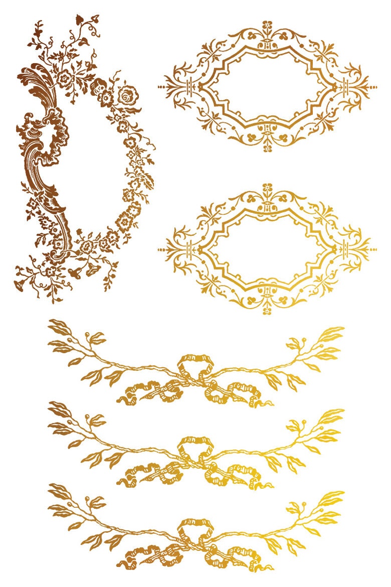 IOD Guldtransfer Petit Ornaments