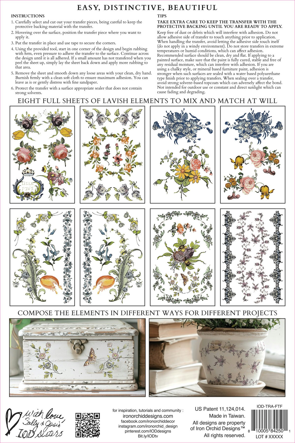 IOD Transfer Fairytale Florals