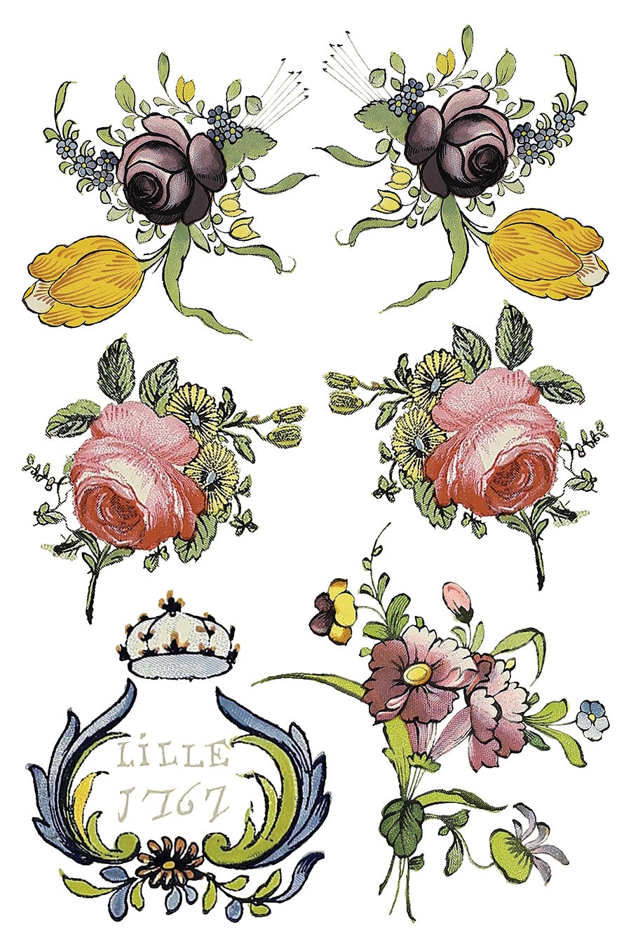 IOD Transfer Fairytale Florals