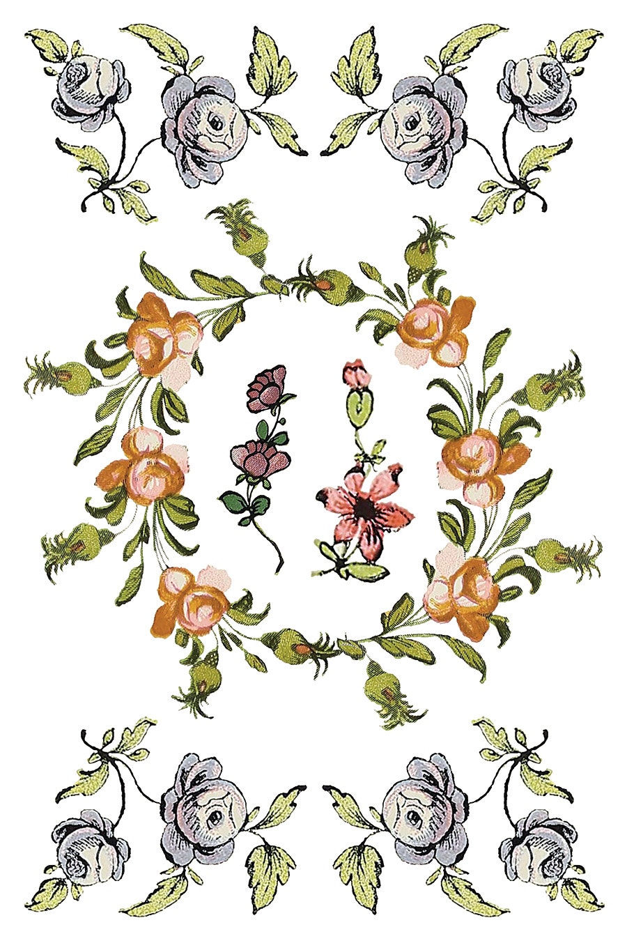 IOD Transfer Fairytale Florals