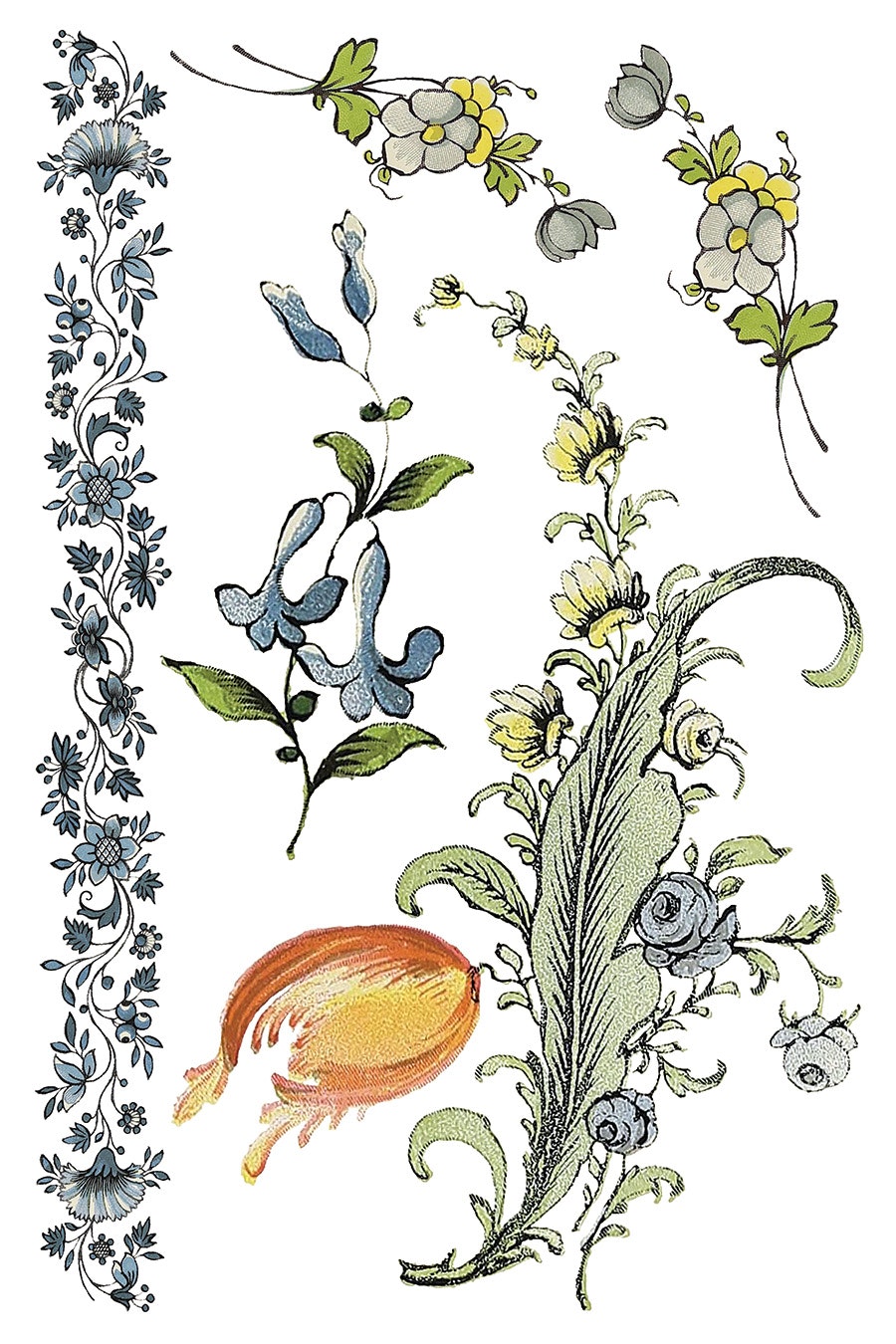 IOD Transfer Fairytale Florals