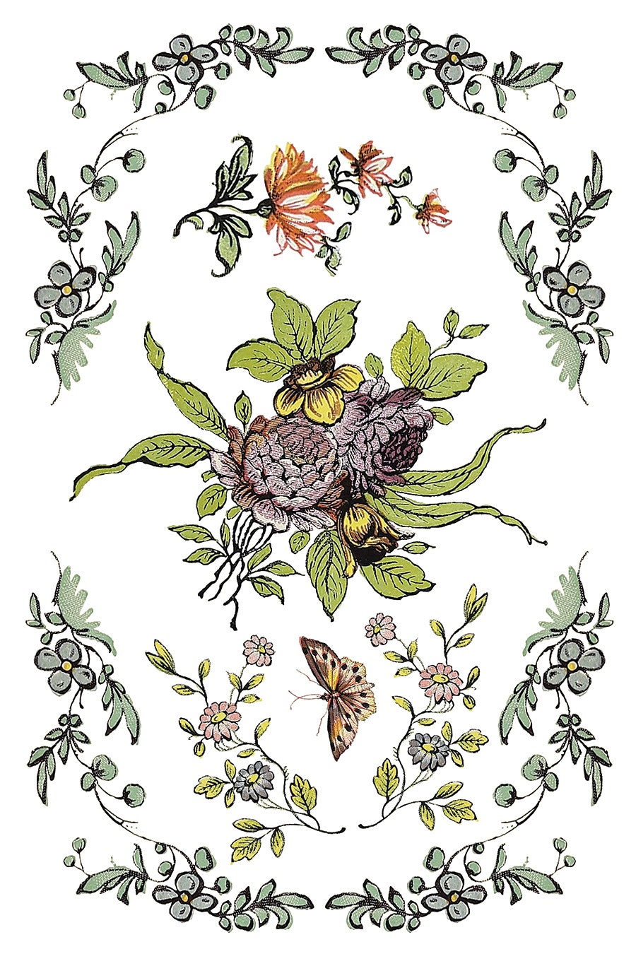 IOD Transfer Fairytale Florals