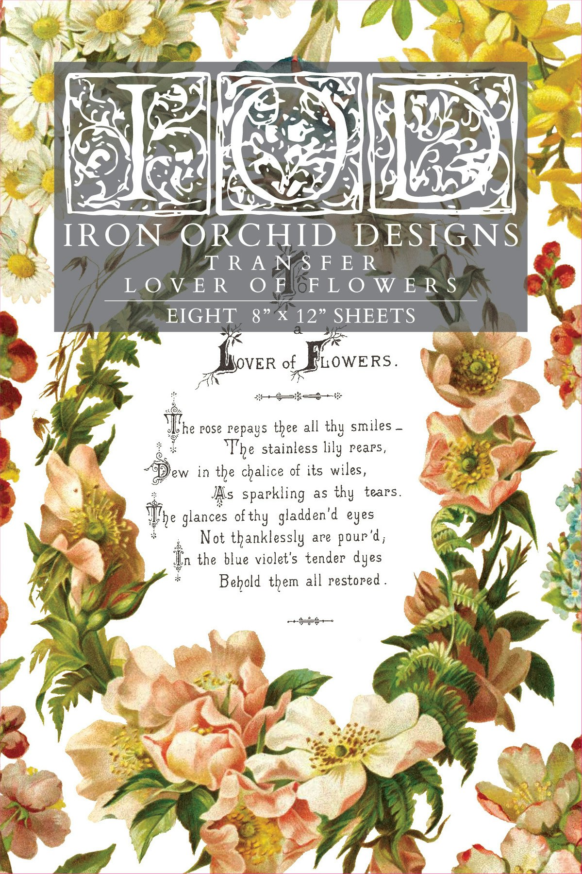 IOD Transfer Lover of Flowers