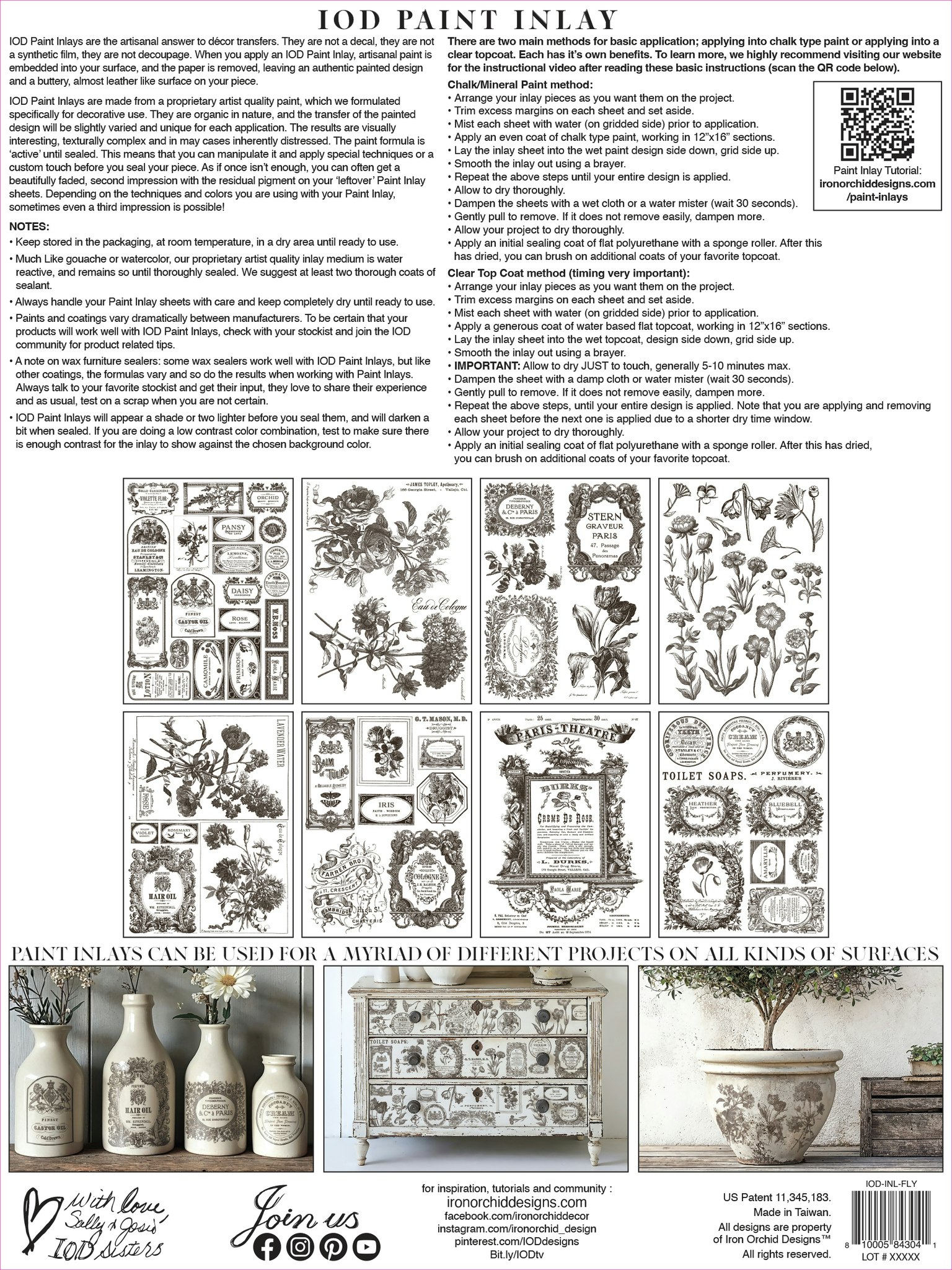 IOD Paint Inlay Floriography
