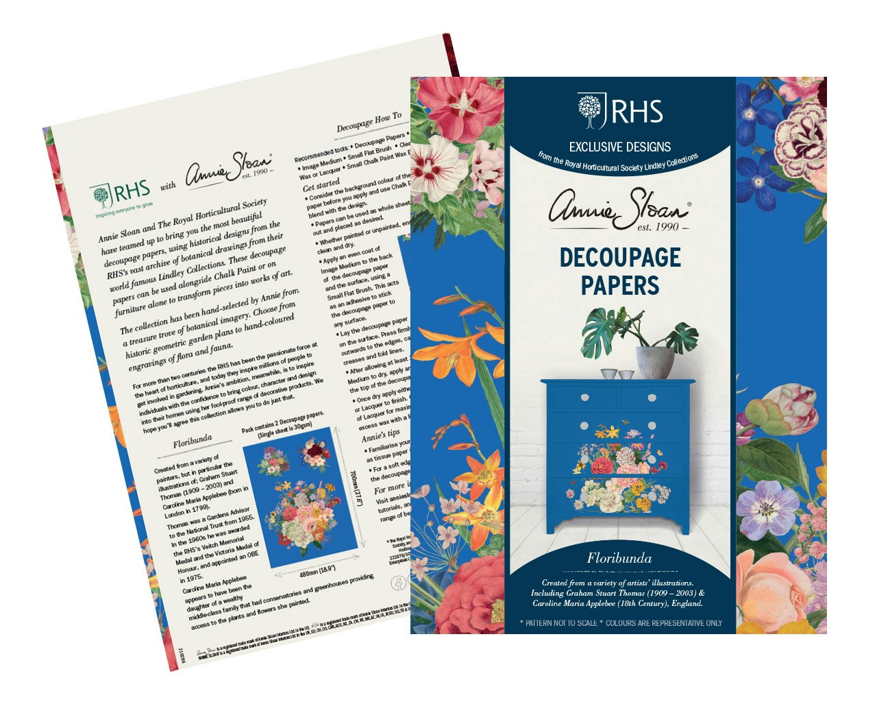 Annie Sloan Decoupagepapper Floribunda