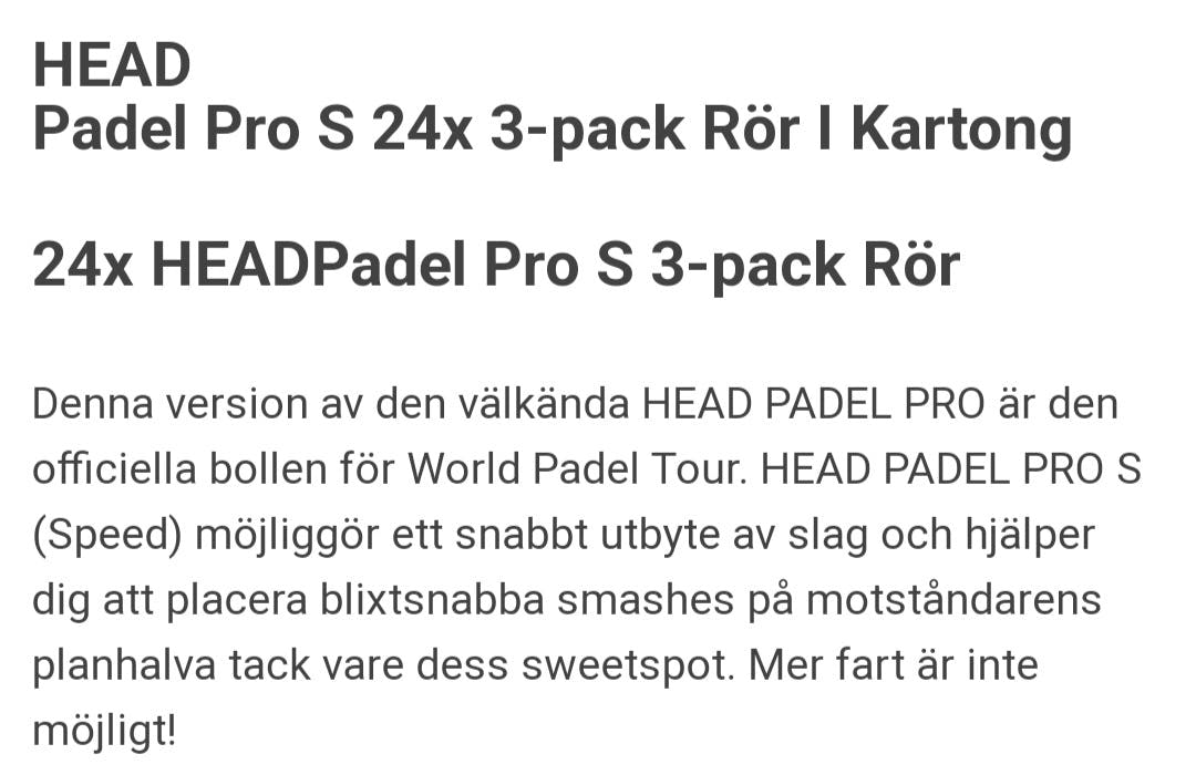 Head Pro S 24X