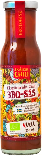 Ekspånsrökt chili BBQ-sås 250 ml EKO - Skånsk chili