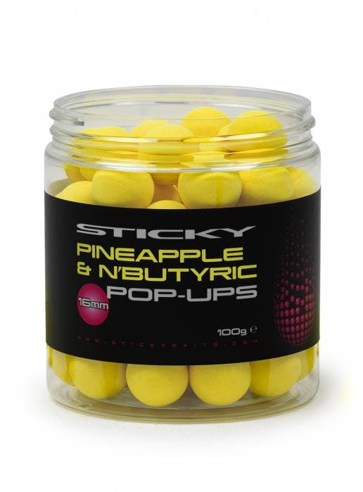 STICKY BAITS Pop up 16mm PINEAPPLE & N`BUTYRIC