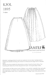 Mönster kjol 1895