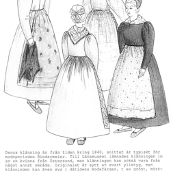 Mönster klänning 1840