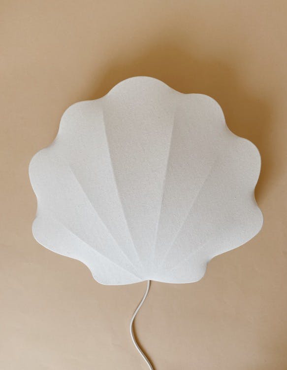 Fabric Lamp Clam White - Konges Slöjd
