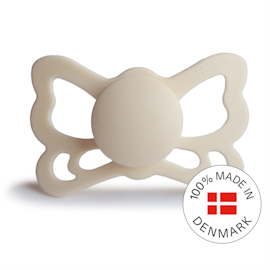 FRIGG Butterfly - Anatomical Silicone Pacifier - Cream - Size 2, 6 månader +