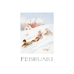 Månadsbild A4 Febuari - Elsa Beskow