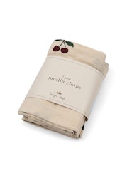 3-pack Muslin Filt Big Cherry - Konges Slöjd