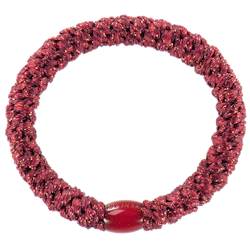 KKNEEKI Hårsnodd, Red Glitter