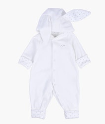 Plush Bunny Overall White/Silver - Livly