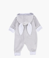 Plush Bunny Overall Grey/White - Livly