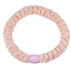 KKNEEKI Hårsnodd, Velvet Dusty Light Pink