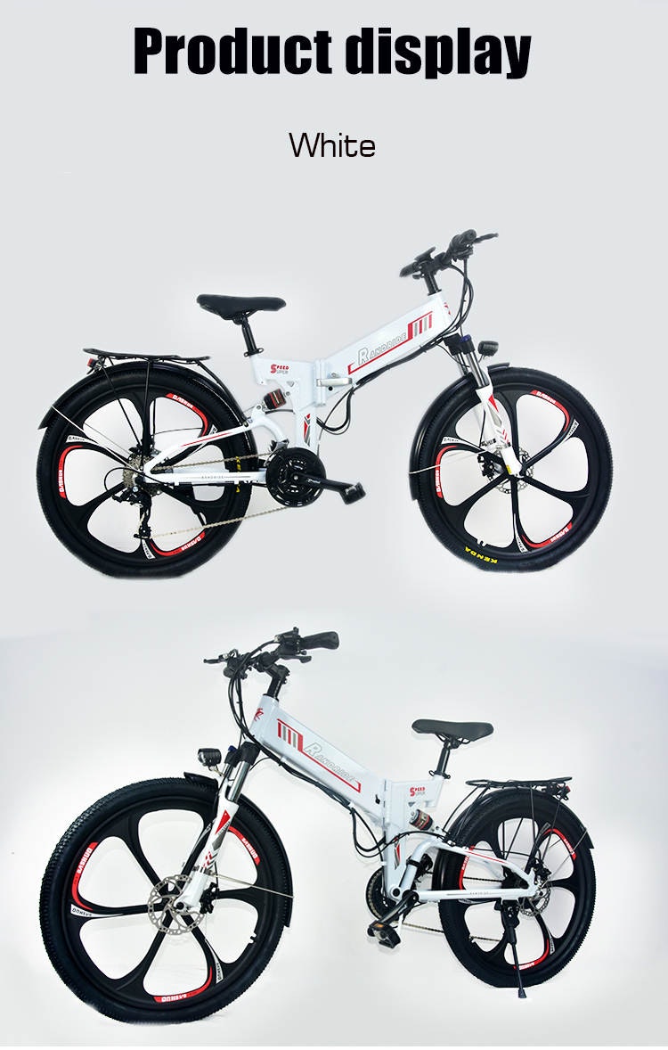 Summer Offer Randride YK26 500W is the newest electric bike of popular Randride you can say that it is a cross between the YX and YS models.  This electric bike is made to fit into the city, but it is also perfect if you, for example, live in the country and ride forest trails because it has full shock absorption.  You can fold it and put it in the car, caravan, motorhome or commute to work and business excursions and more.  27 Shimano shifts 15ah battery full shock absorption disc brakes front and rear so the bike ride will be a pleasure.  Lead light front and rear. Package holder if you want to transport home groceries etc.  It has free gifts as all Randride bikes have a delivery time right now is 3 weeks. Last May, the delivery time is 3-7 days, they are on their way to stock. All bicycles we sell are sent traceable by UPS directly home to the home.  Facts  26x1.95 Kenda tires aluminum rims that have a nice look that is more durable than with spokes.  Has full shock absorption with suspension front and rear.  Shimano disc brakes front and rear E-ABS system when you brake, the engine stops for 1 sec  27vxl Shimano  LCD display in color with adjustable speed video is posted on the FB page how to make the same display as the YX20.  Maximum speed without lock is 40km / h set from factory 25km / h.  Battery 48v 15ah capacity Electricity 60km-120km assistance.  3 settings Pedal Assist Electric.  Aluminum frame.  Engine fire: Hofo.  Max use weight 150kg.  Weight bike 26kg.  Colour: Black.  IP54 / 55 Dust and flush safe.  IP class 54/55 means that harmful amounts can not get into electrical parts so that insulation faults can occur.  CE certificate as all bicycles we sell.  1 year factory warranty.