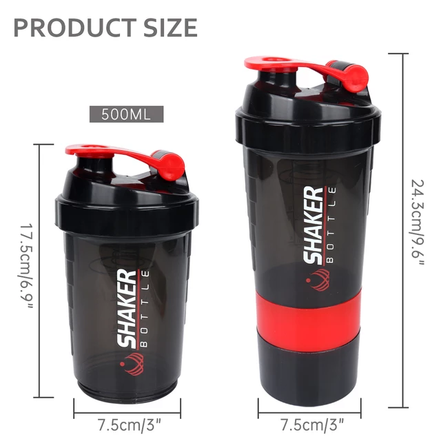 Protein Bottle Shaker 3 in One