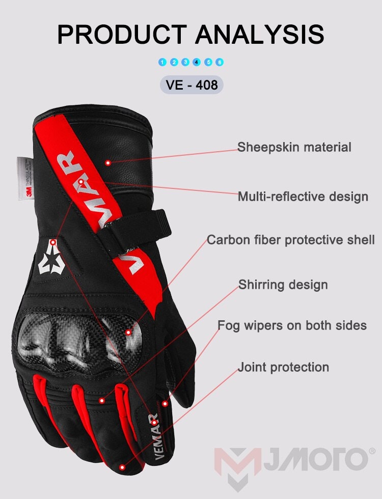 Vinterhandskar Vemar Carbon Fiber Protection