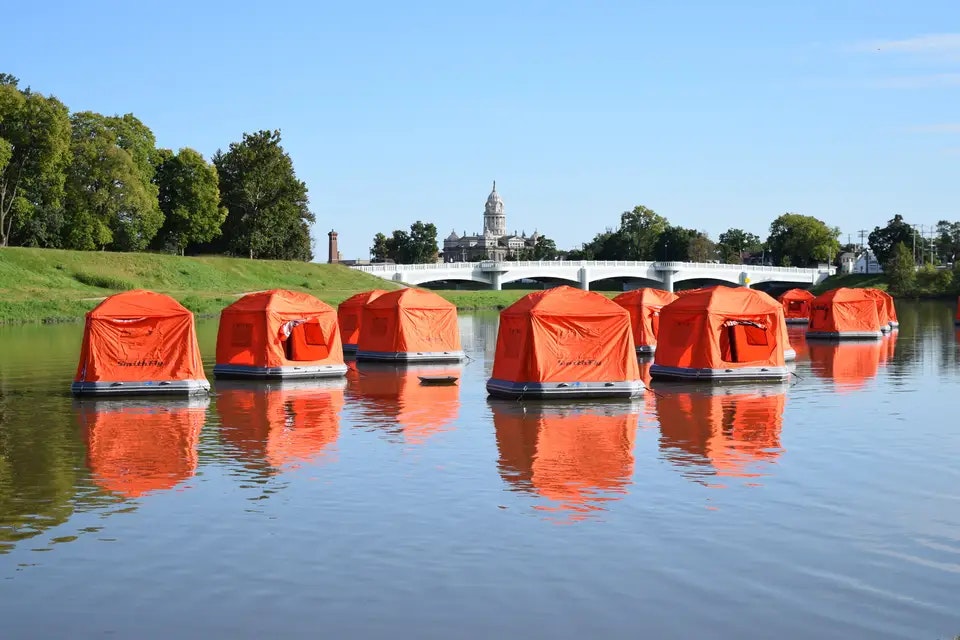 Flytande Tält Camping