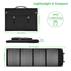 Sola E- Fällbar Solpanel Elcykel 120W