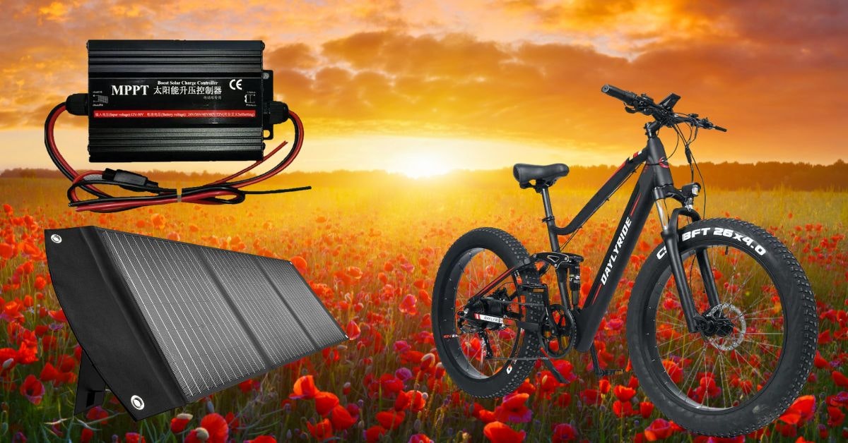 Sola E- Fällbar Solpanel Elcykel 100W