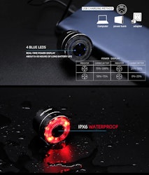 ANTUSI A8 Cycle Light With Alarm 115db