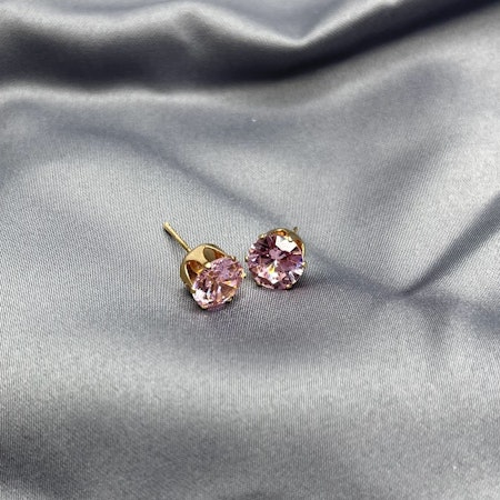 Crystal earring - pink