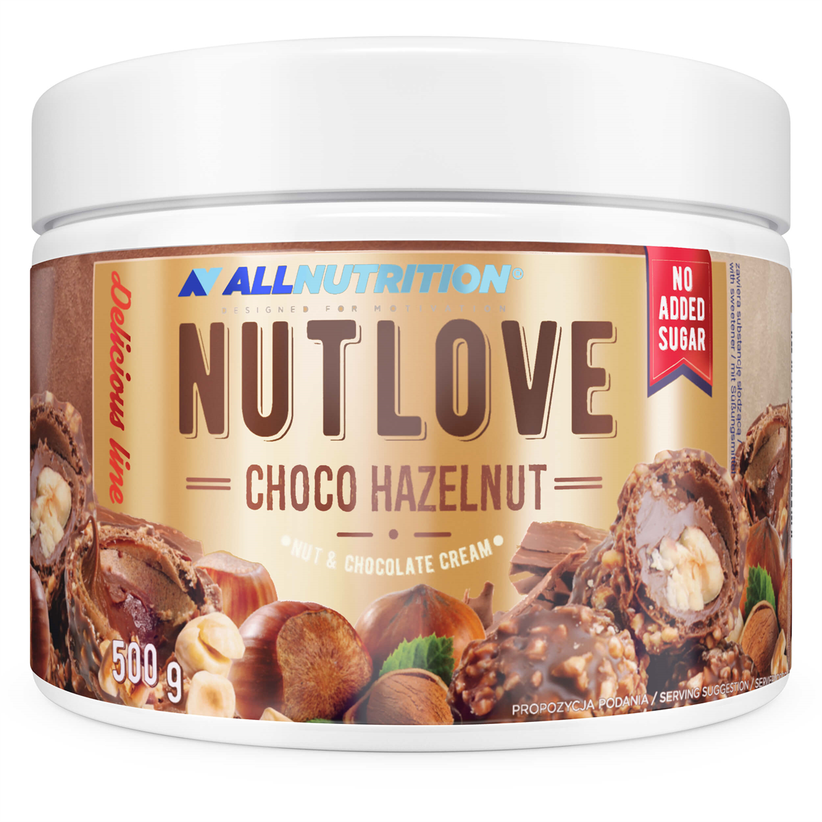 ALLNUTRITION NUTLOVE 500 g CHOCO HAZELNUT