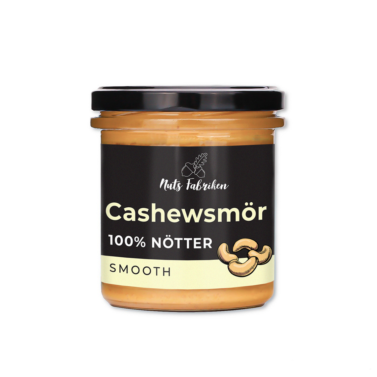 Cashewsmör  smooth (oljig etikett)