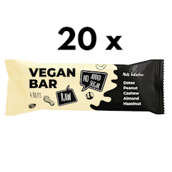 20 x Vegan Bars 4 Nuts 40g
