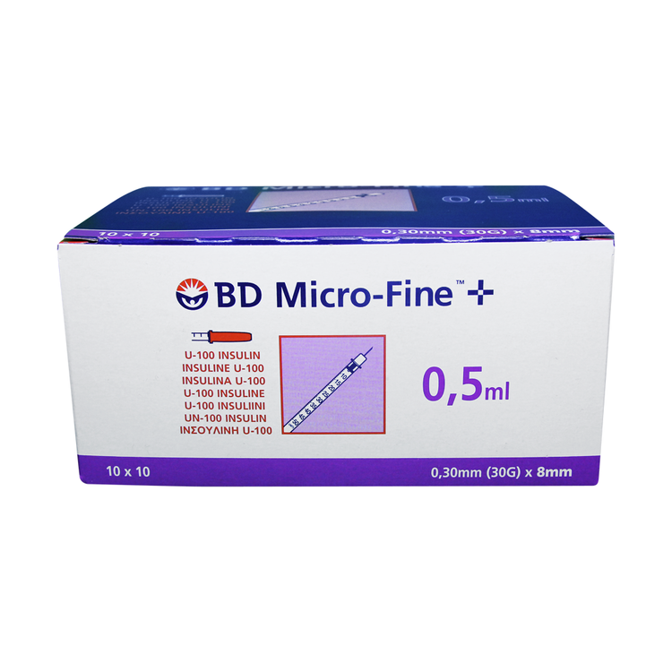 BD Micro-Fine+100st. Insulinspruta-0,5mm