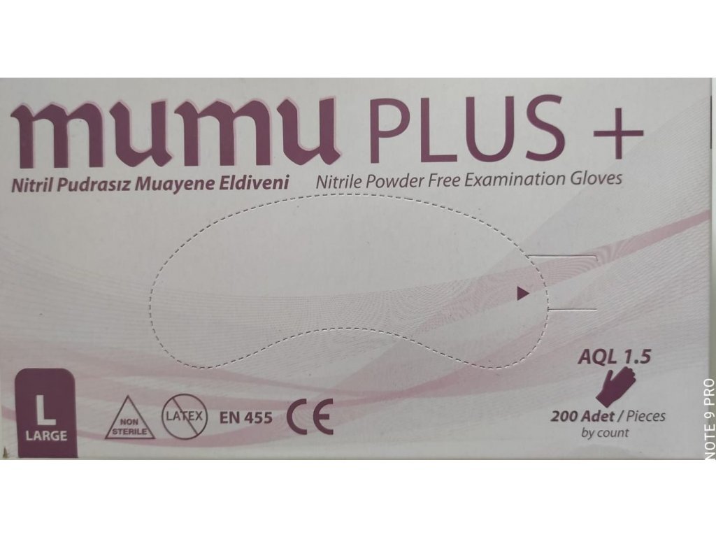Mumu Plus + Nitrile Handskar L 100 st