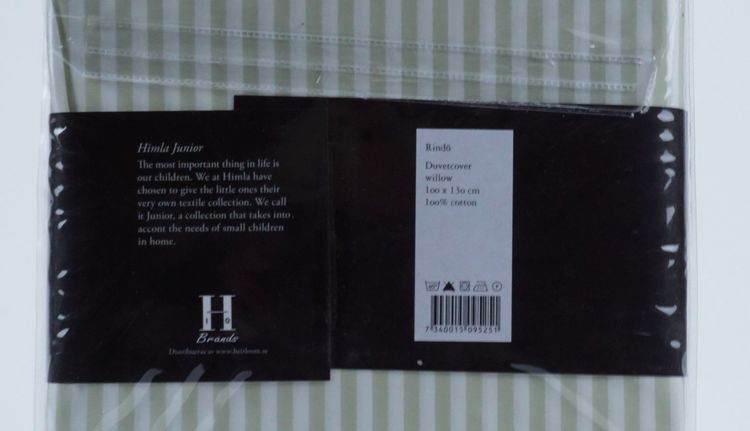 Påslakan Junior Himla Rindö, 100 % bomull, 100x130 cm, olika färger